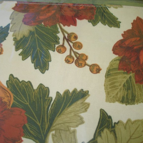New (SET of 4) FABRIC PLACEMATS Food Network Natural Nature Leaves Floral Beige - Picture 7 of 8